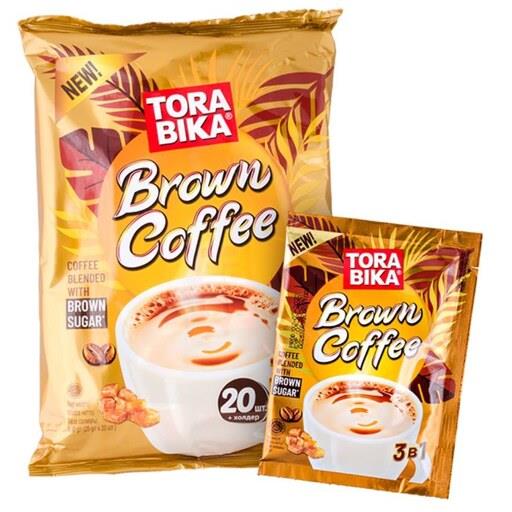 کافی میکس براون کافی ترابیکا 20 عددی (محصول اندونزی)  ToraBika Brown Coffee